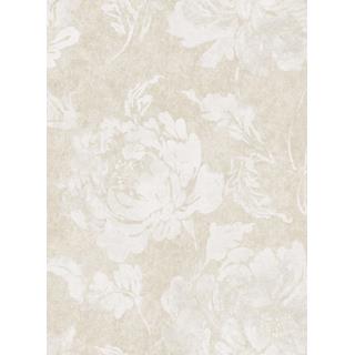 Seabrook Platinum Series AS70400 Alabaster Acrylic Coated Floral Wallpaper
